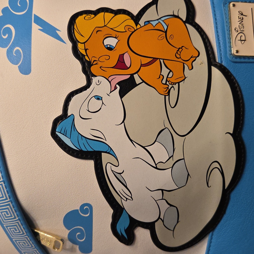 VTG Disney Baby Pegasus Hercules Loungefly Backpack - Picture 2 of 10